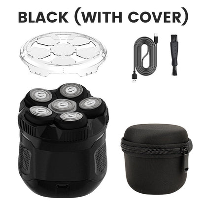 6D Waterproof Head Shaver Kit for Bald Men