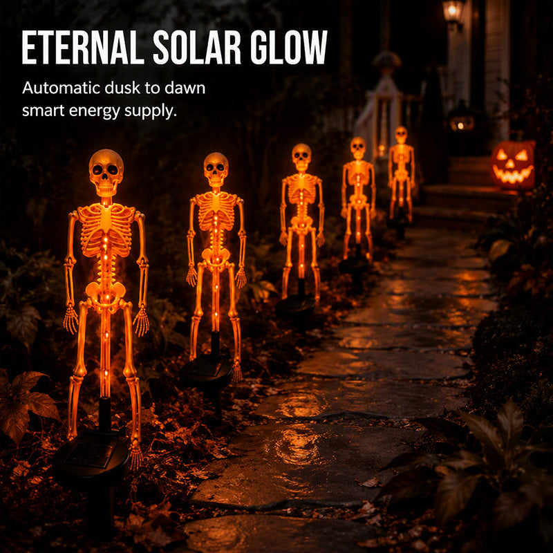 🎃💡 💀 Last Day 50% OFF – Solar Skull Garden Lights with Eerie Color-Changing Glow 👻Ideal For Haunted Yard, Porch & Walkway! 🪦✅