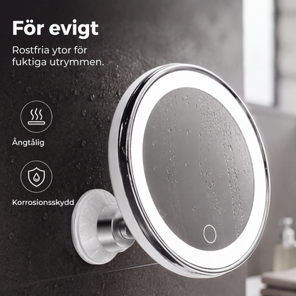 ⏳🔥LIMITED-TIME 50% OFF! ⏰💄10x Magnifying Makeup Mirror with LED Light and Suction Cup – Perfect for Flawless Makeup and Skincare 🔍✨