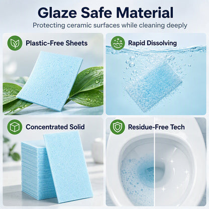 🚽✨ Quick-Dissolving Toilet Cleaning Sheets – Fresh, Easy & Effective Cleaning 💧