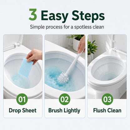 🚽✨ Quick-Dissolving Toilet Cleaning Sheets – Fresh, Easy & Effective Cleaning 💧