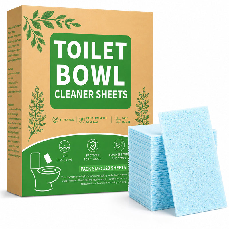 🚽✨ Quick-Dissolving Toilet Cleaning Sheets – Fresh, Easy & Effective Cleaning 💧
