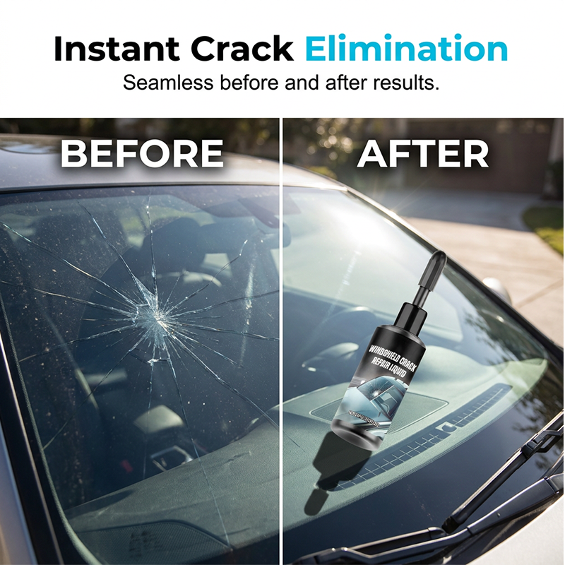 🔧50% OFF NOW! Professional Windshield Crack Repair Kit‑UV Resin DIY Car Glass Repair Set, Fix Chips & Cracks on Auto Windshield at Home