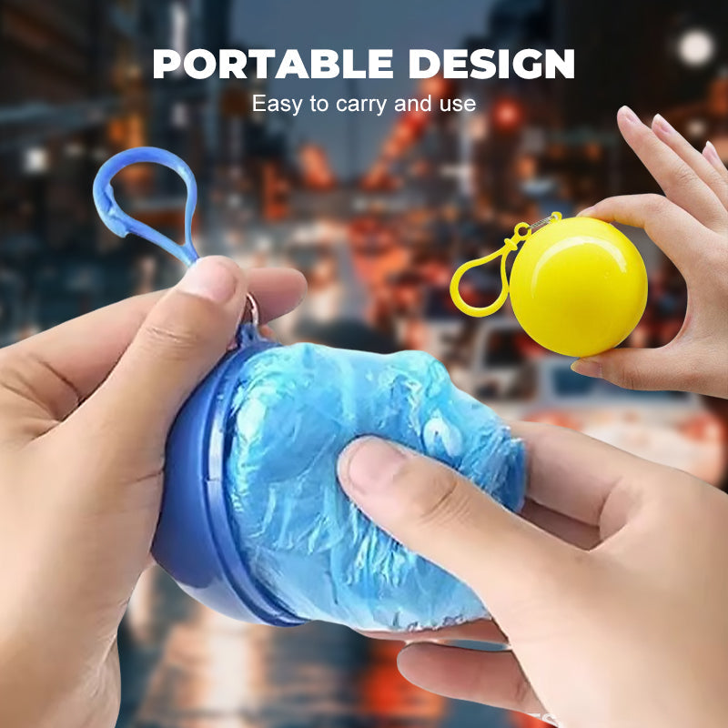 🌧️49% OFF NOW! Pocket‑Size Disposable Raincoat for Unexpected Showers, Compact Ball‑Packaged Waterproof Emergency Poncho, One‑Size‑Fits‑All Lightweight Rain Protection for Travel, Hiking & Outdoor Events