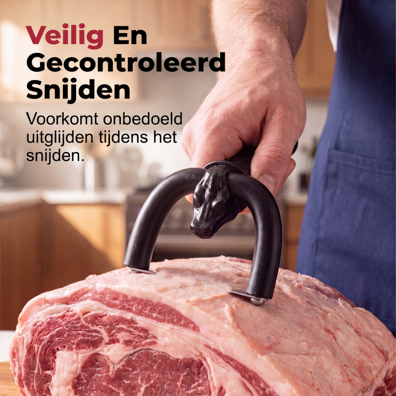 🔪 Handheld Fat Trimmer for Beef & Pork – U-shaped curved holder targets surface fat without wasting lean meat! 🧑‍🍳✨