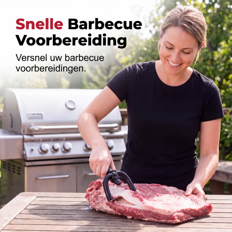 🔪 Handheld Fat Trimmer for Beef & Pork – U-shaped curved holder targets surface fat without wasting lean meat! 🧑‍🍳✨