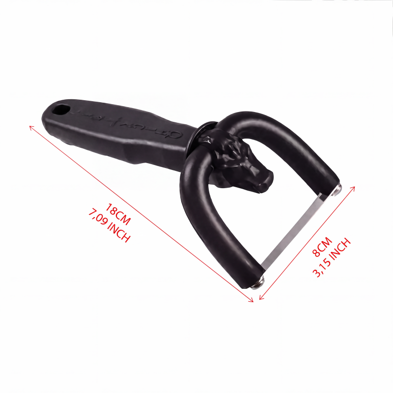 🔪 Handheld Fat Trimmer for Beef & Pork – U-shaped curved holder targets surface fat without wasting lean meat! 🧑‍🍳✨