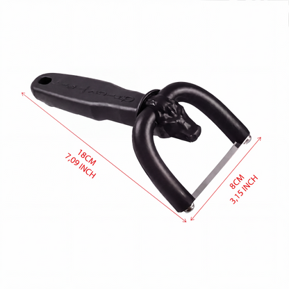 🔪 Handheld Fat Trimmer for Beef & Pork – U-shaped curved holder targets surface fat without wasting lean meat! 🧑‍🍳✨