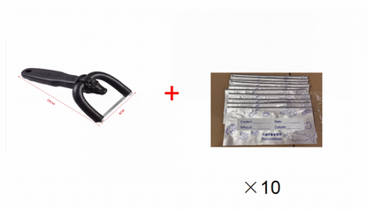 🔪 Handheld Fat Trimmer for Beef & Pork – U-shaped curved holder targets surface fat without wasting lean meat! 🧑‍🍳✨