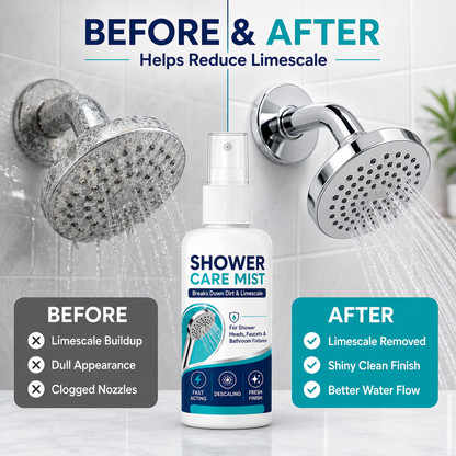 🚿✨ Fast-Acting Shower Limescale Remover Spray – Remove Stubborn Limescale & Water Stains in Minutes 🫧