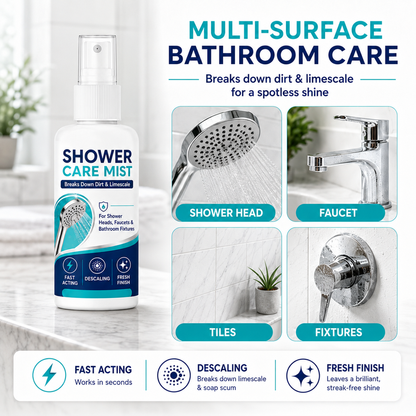 🚿✨ Fast-Acting Shower Limescale Remover Spray – Remove Stubborn Limescale & Water Stains in Minutes 🫧