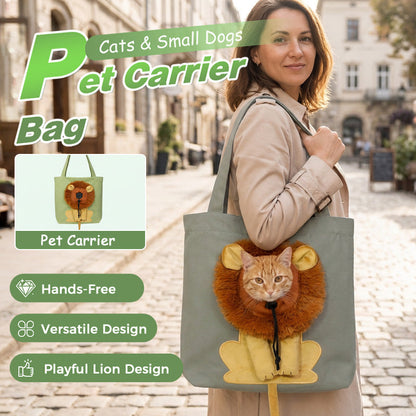 🥳HOT SALE🥳💞10K+ SOLD! Pet Carrier Bag – Head-out portal, lion mane design & durable canvas. Travel in style – grab yours! ✅