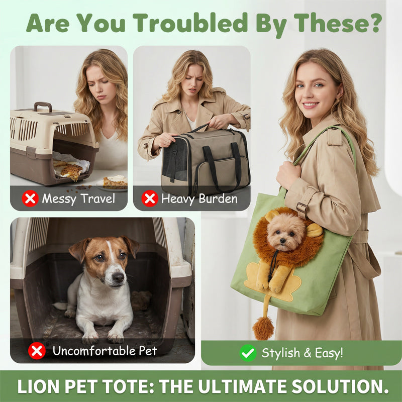 🥳HOT SALE🥳💞10K+ SOLD! Pet Carrier Bag – Head-out portal, lion mane design & durable canvas. Travel in style – grab yours! ✅