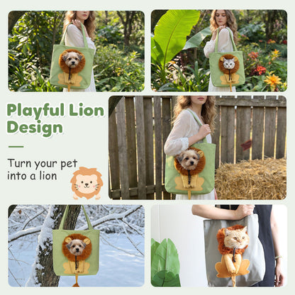 🥳HOT SALE🥳💞10K+ SOLD! Pet Carrier Bag – Head-out portal, lion mane design & durable canvas. Travel in style – grab yours! ✅