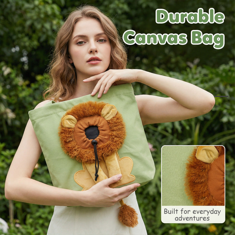 🥳HOT SALE🥳💞10K+ SOLD! Pet Carrier Bag – Head-out portal, lion mane design & durable canvas. Travel in style – grab yours! ✅