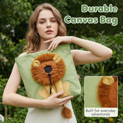 🥳HOT SALE🥳💞10K+ SOLD! Pet Carrier Bag – Head-out portal, lion mane design & durable canvas. Travel in style – grab yours! ✅