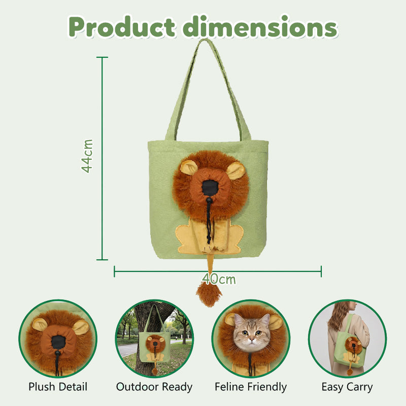 🥳HOT SALE🥳💞10K+ SOLD! Pet Carrier Bag – Head-out portal, lion mane design & durable canvas. Travel in style – grab yours! ✅