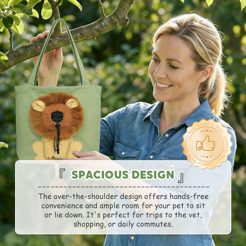 🥳HOT SALE🥳💞10K+ SOLD! Pet Carrier Bag – Head-out portal, lion mane design & durable canvas. Travel in style – grab yours! ✅