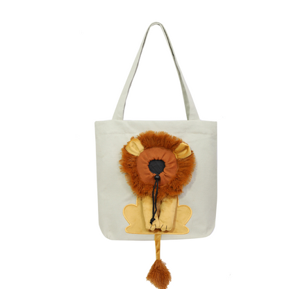 🥳HOT SALE🥳💞10K+ SOLD! Pet Carrier Bag – Head-out portal, lion mane design & durable canvas. Travel in style – grab yours! ✅
