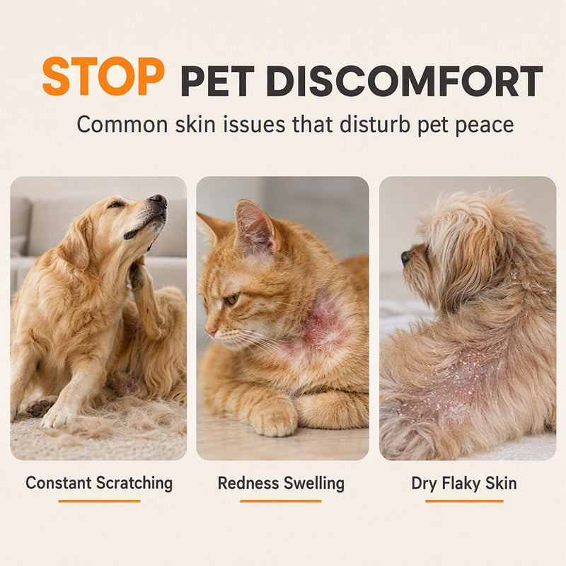 🐾 Pet Skin and Coat Soothing Spray for Dogs and Cats