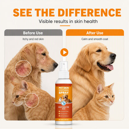 🐾 Pet Skin and Coat Soothing Spray for Dogs and Cats