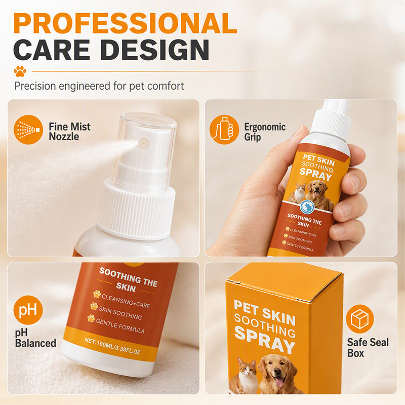 🐾 Pet Skin and Coat Soothing Spray for Dogs and Cats