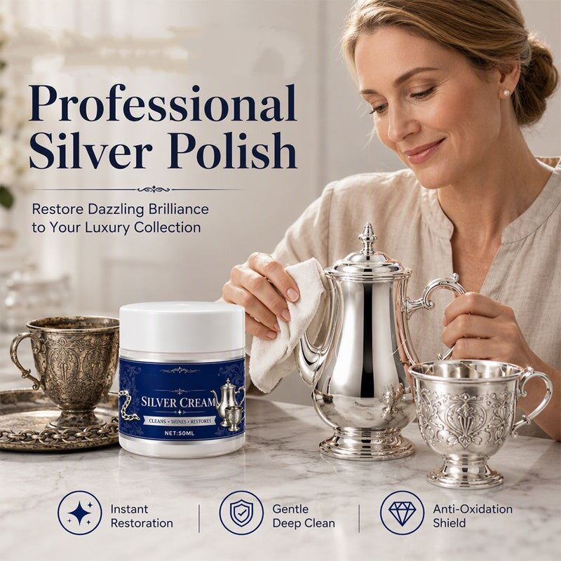 ✨✨Buy 1 Get 1 Free 2PCS✨ Silver Cleaning and Polishing Cream for Jewelry and Cutlery 💍