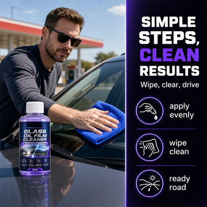 🔥 Limited-Time Offer – Car Glass Oil Film Cleaner . Removes oil film, grime, and stains from windshields and car windows, restoring crystal-clear visibility.