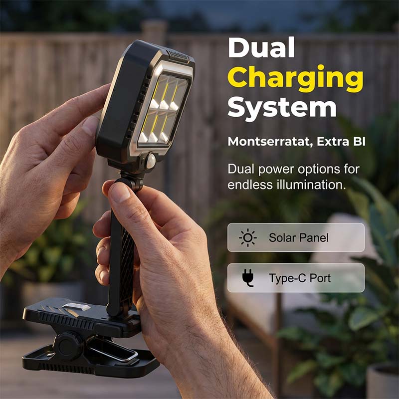☀️💡 Clip-On Solar Motion Sensor Light