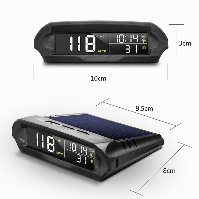 ⏰ 2026 Sale — Over 24,000 Sold!🚗 Solar GPS Head‑Up Display‑Auto Brightness Speed Warning HUD ☀️