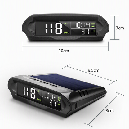 ⏰ 2026 Sale — Over 24,000 Sold!🚗 Solar GPS Head‑Up Display‑Auto Brightness Speed Warning HUD ☀️