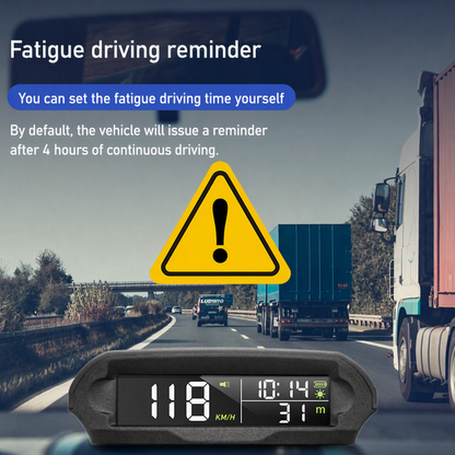 ⏰ 2026 Sale — Over 24,000 Sold!🚗 Solar GPS Head‑Up Display‑Auto Brightness Speed Warning HUD ☀️