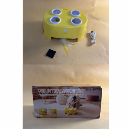 ⏳Time-Limited Special⏰ ✨ Interactive Whack-a-Mole Cat Toy – Multi-Mode, Quiet, Rechargeable 🪶