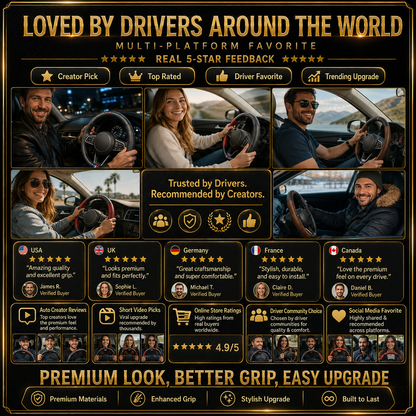 Universal Carbon Fiber Steering Wheel Cover