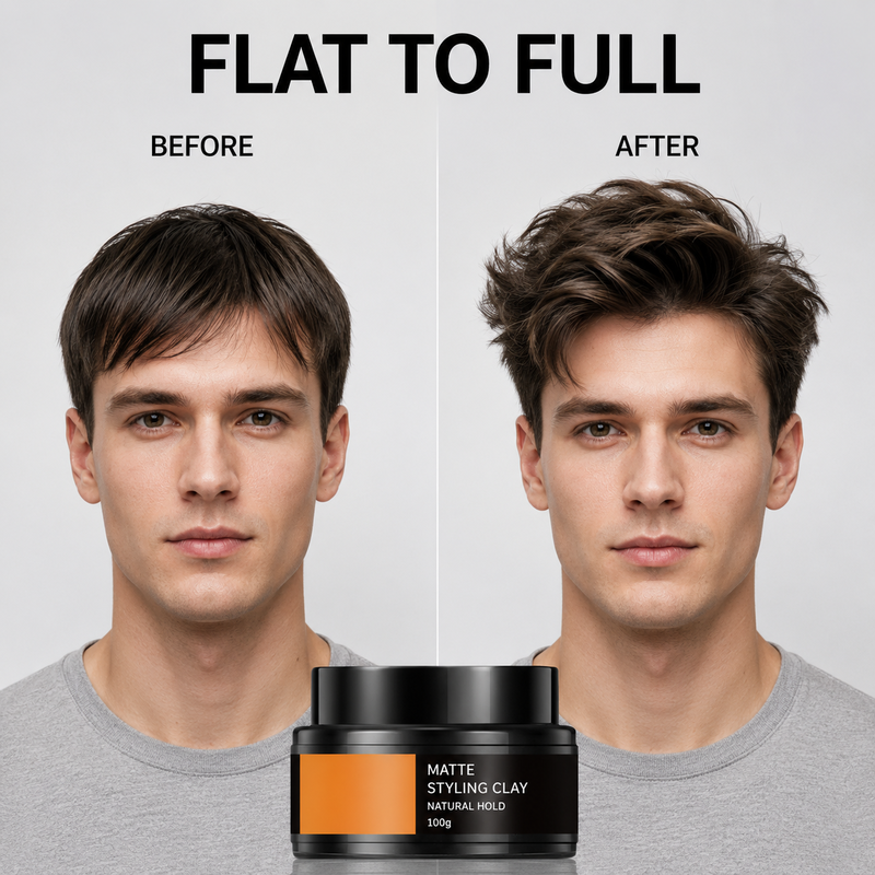 Men's Lightweight Strong Hold Hair Styling Clay