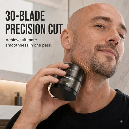 ⚡ Smart 2-in-1 Electric Head & Beard Groomer — 30-Blade Precision Shaver 💈