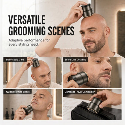 ⚡ Smart 2-in-1 Electric Head & Beard Groomer — 30-Blade Precision Shaver 💈