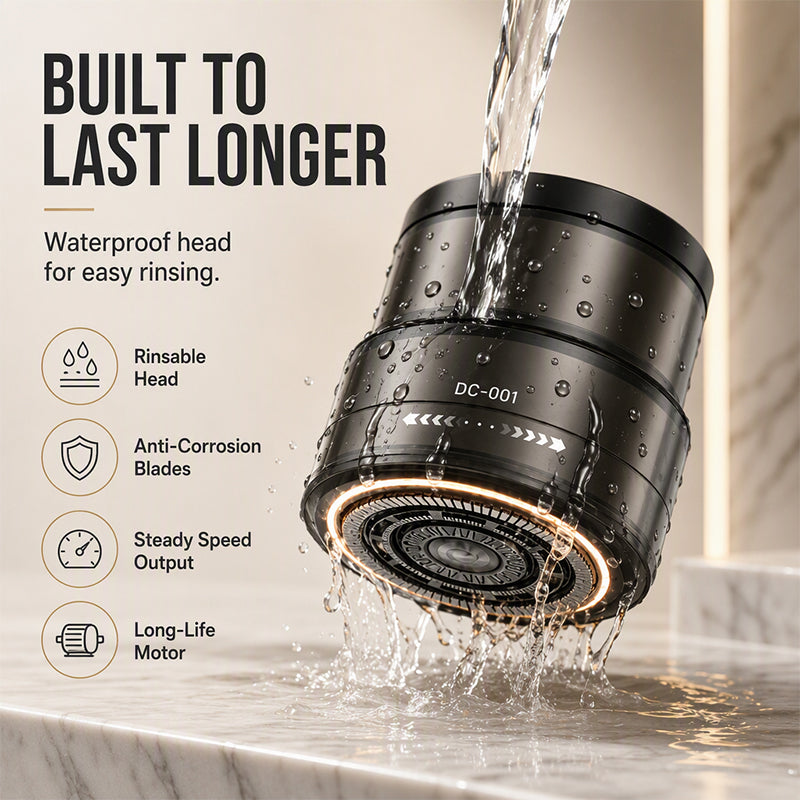 ⚡ Smart 2-in-1 Electric Head & Beard Groomer — 30-Blade Precision Shaver 💈