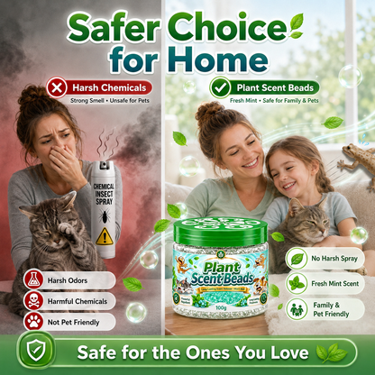 🌿 Natural Gecko Repellent Gel Beads – Mint Pest Deterrent 🦎