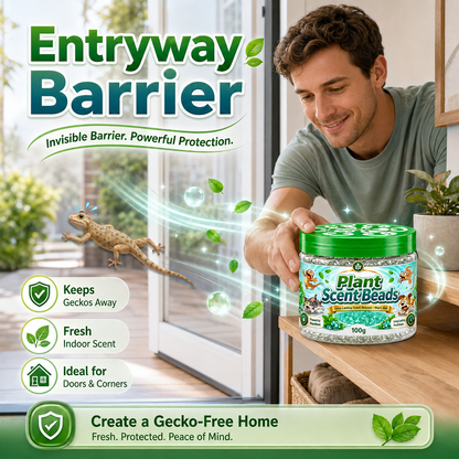 🌿 Natural Gecko Repellent Gel Beads – Mint Pest Deterrent 🦎