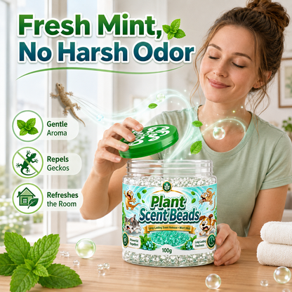 🌿 Natural Gecko Repellent Gel Beads – Mint Pest Deterrent 🦎