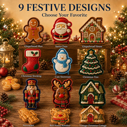 🎄 9-Design Christmas Mini Pie Mold – Festive Pastry Press