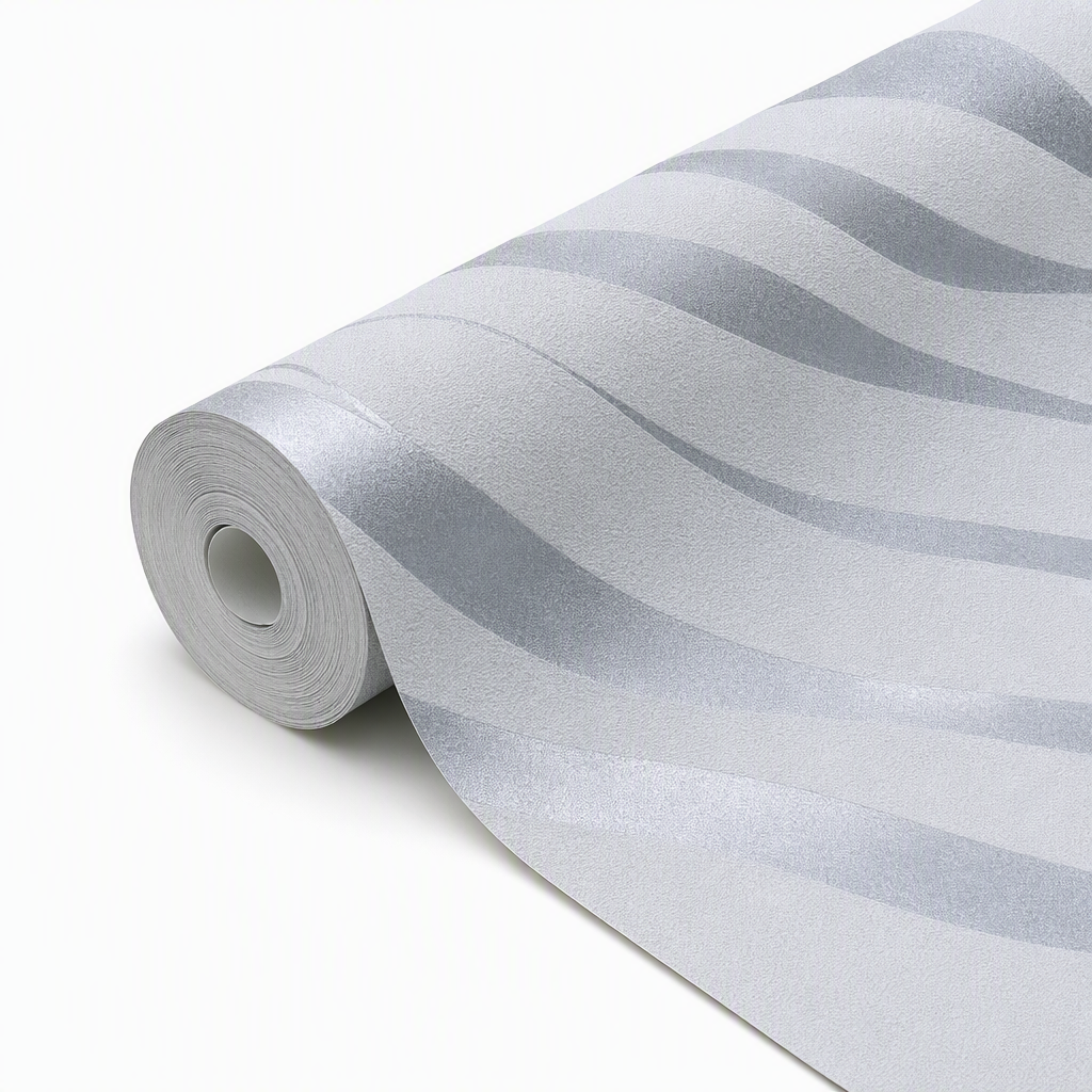 🏠 Save 50%! ✨ Thickened Non-Woven Self-Adhesive Wallpaper – 3D Textured Stripe Pattern, Peel-and-Stick Easy Install & Breathable Eco Fiber – Cozy Upgrade for Any Room 🎨