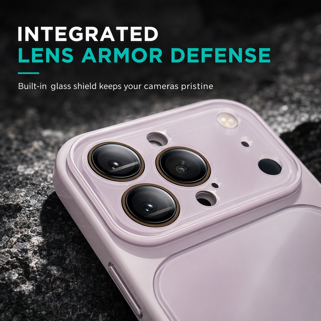📱 50% OFF! ✨ Full Coverage Ice-Feeling Glass Phone Case – Built-In Camera Lens Protector, Thermodynamic Cooling Glass & Shockproof Bumper – Premium Protection for iPhone 🧊