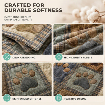 🐾 50% OFF! ✨ Cute Paw Print Soft Flannel Blanket – Cozy Warmth, Vibrant Long-Lasting Print & Versatile Everyday Use – Adorable Comfort for Bedrooms, Sofas & Pet-Friendly Homes 🛋️