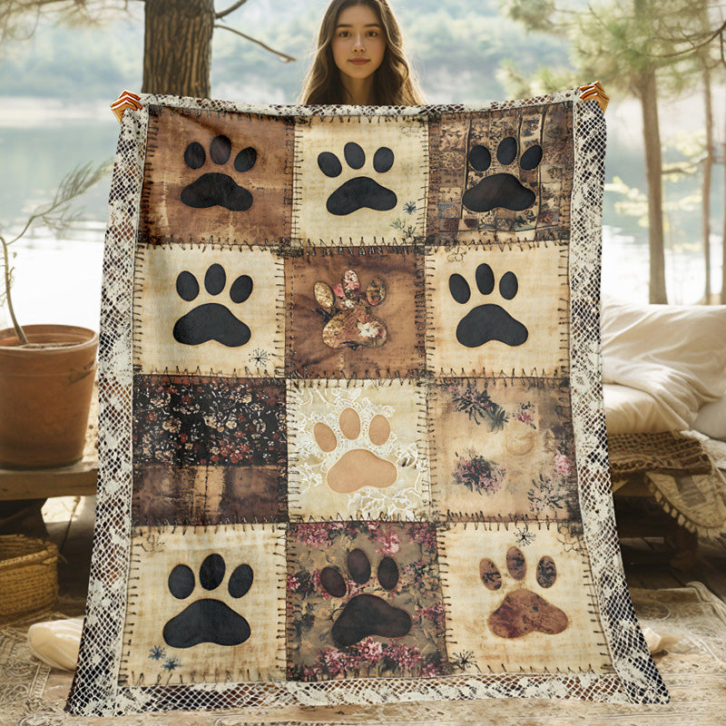 🐾 50% OFF! ✨ Cute Paw Print Soft Flannel Blanket – Cozy Warmth, Vibrant Long-Lasting Print & Versatile Everyday Use – Adorable Comfort for Bedrooms, Sofas & Pet-Friendly Homes 🛋️