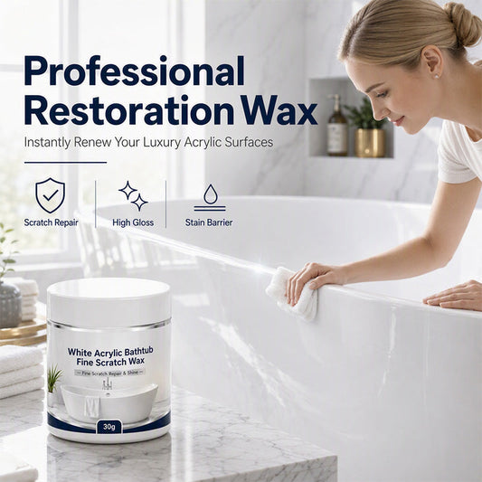 White Acrylic Bathtub Fine Scratch Repair Wax – Quick-Fix Surface Restorer