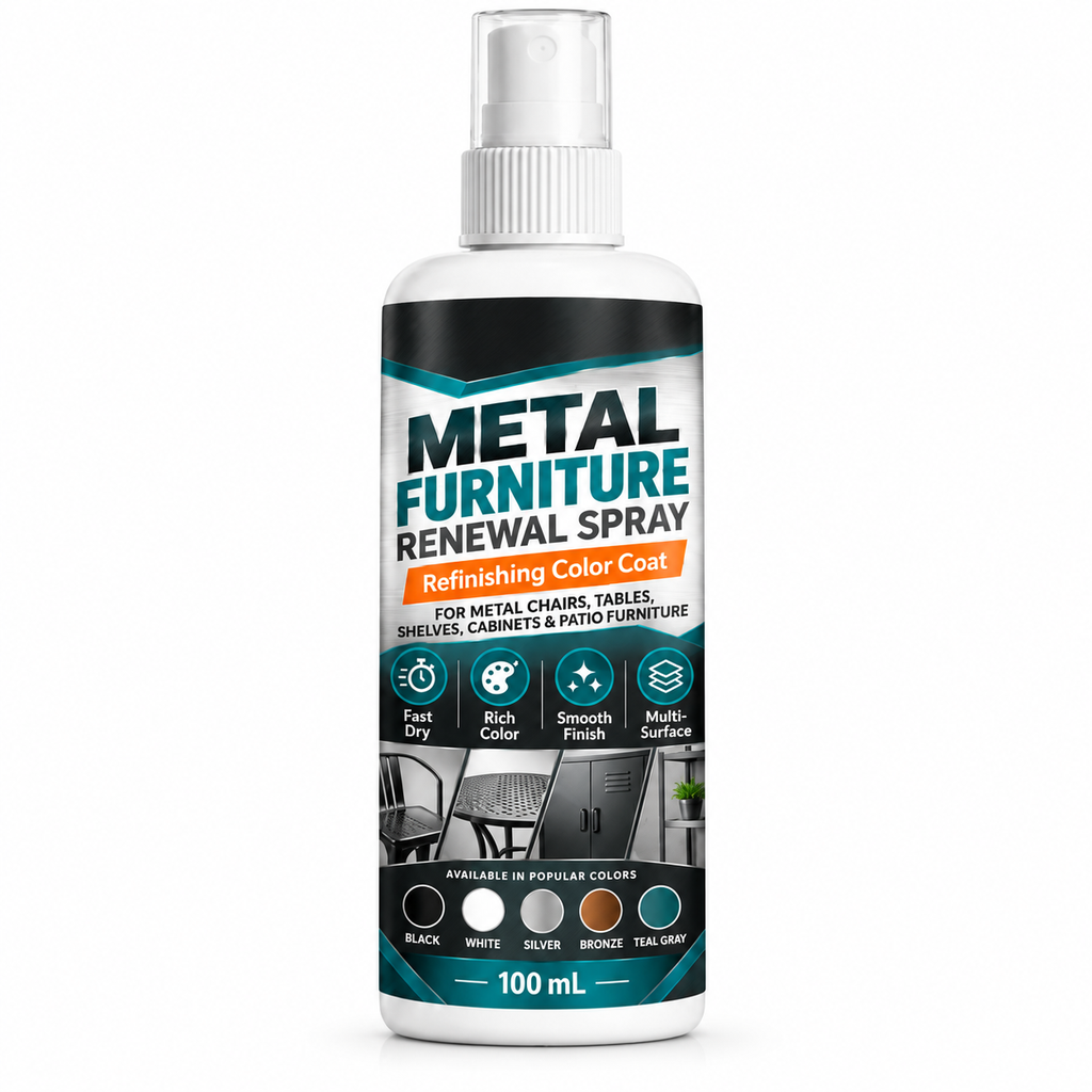 🛠️Furniture Color Touch Up Spray Paint‑Fast Drying Metal Furniture Renewal Spray