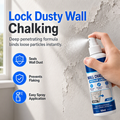 🧱 Wall Repair Liquid & Curing Agent – Surface Binder for Chalking, Dusty & Weak Plaster Walls
