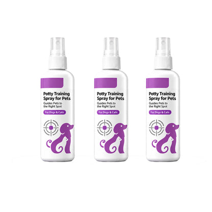 Potty Training Spray ! Guides pets, safe & easy spray. Cleaner home – grab yours!